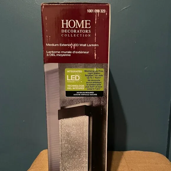 Home Decorators Collection Medium Exterior LED Wall Lantern - Picture 3 of 5